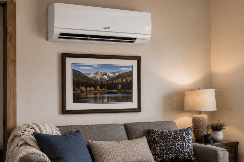 Mini Split Installed In Living Room